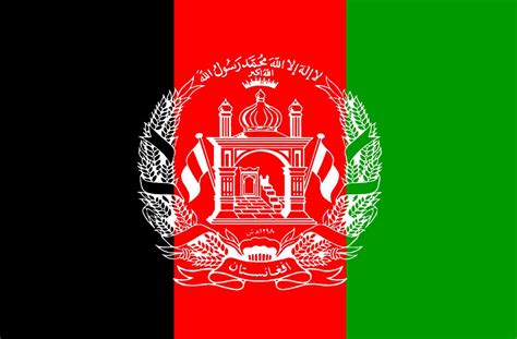 bandera de afganistán